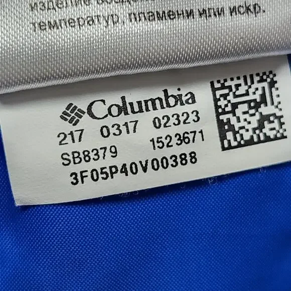 Columbia Ice Slope II Snow Pants Youth Large Blue Insulated Ski Winter Nylon - Picture 15 of 16